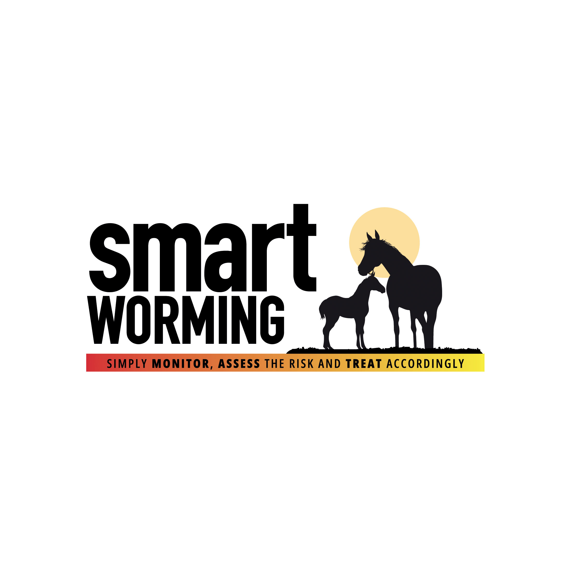 Smart worming logo Square, Simply Monitor, Assess the Risk and Treat Accordingly